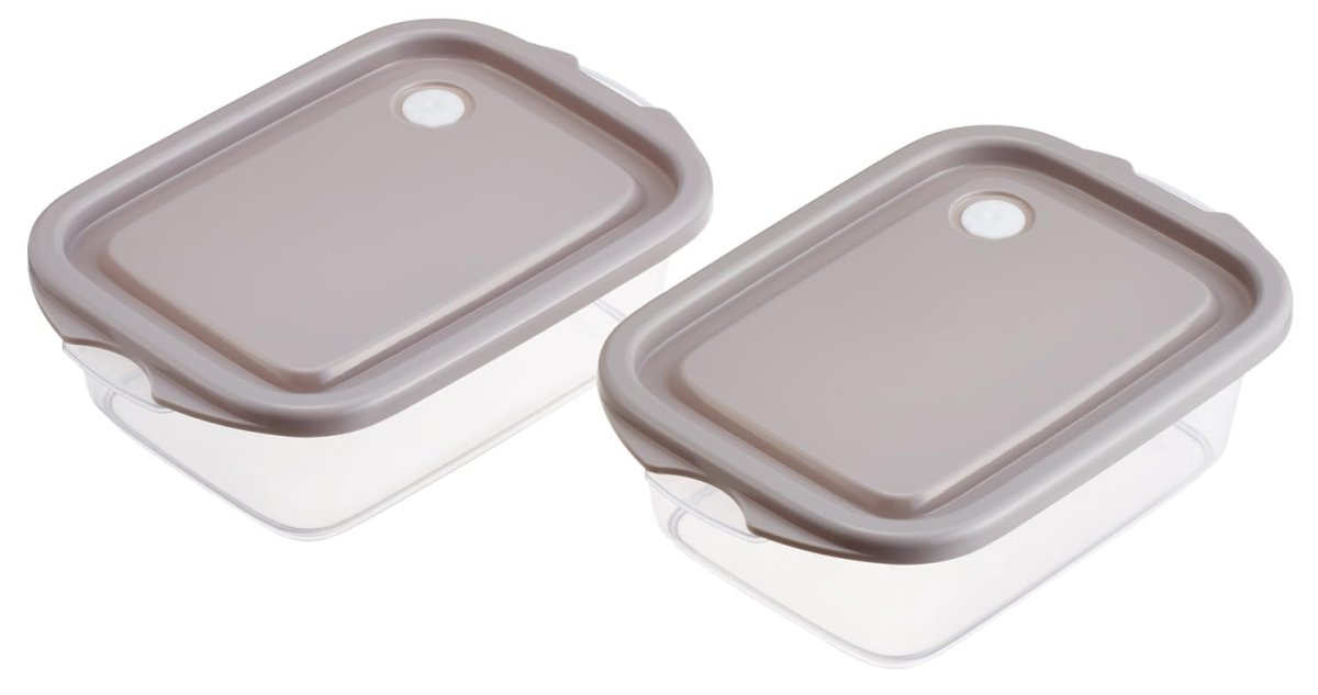 画像1: スケーター（Ｓｋａｔｅｒ） シール容器 ５００ｍｌ 日本製 ２個 セット スモーキーグレー ＦＣＮ２Ｗ?Ａ (1)