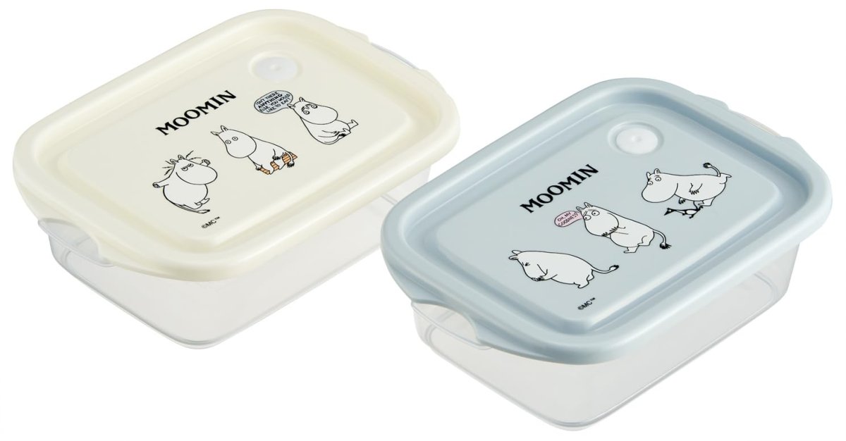 画像1: スケーター（Ｓｋａｔｅｒ） シール容器 ５００ｍｌ 日本製 ２個 セット ムーミン ユニーク ＦＣＮ２Ｗ?Ａ (1)