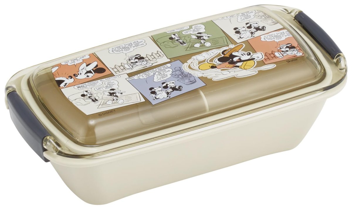 画像1: スケーター（Ｓｋａｔｅｒ） 弁当箱 バイオマス 洗いやすい ランチボックス １段 ５３０ｍｌ ふんわり盛れる ドーム型フタ 食洗機対応 レンジ対応 日本製 ディズニー ミッキーマウス コミック ＰＴＬＢ６Ｂ?Ａ (1)