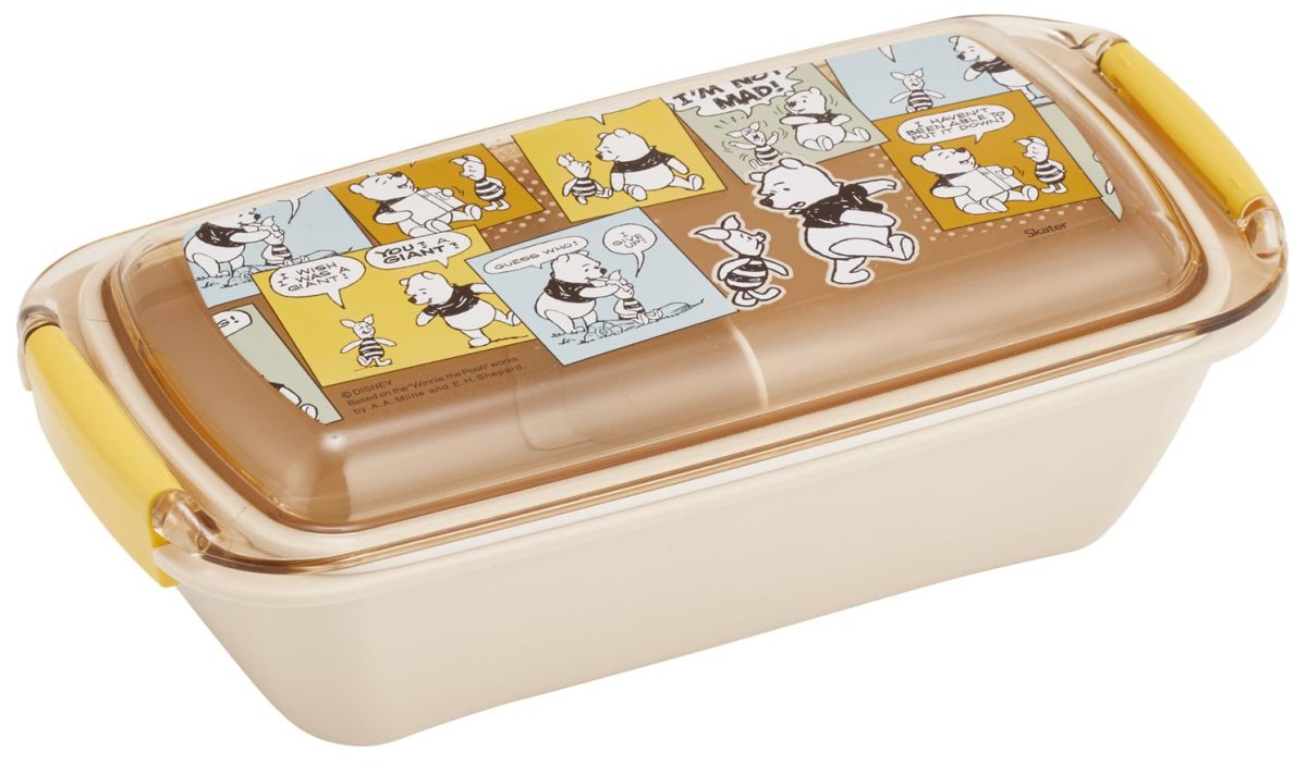 画像1: スケーター（Ｓｋａｔｅｒ） 弁当箱 バイオマス 洗いやすい ランチボックス １段 ５３０ｍｌ ふんわり盛れる ドーム型フタ 食洗機対応 レンジ対応 日本製 ディズニー くまのプーさん コミック ＰＴＬＢ６Ｂ?Ａ (1)
