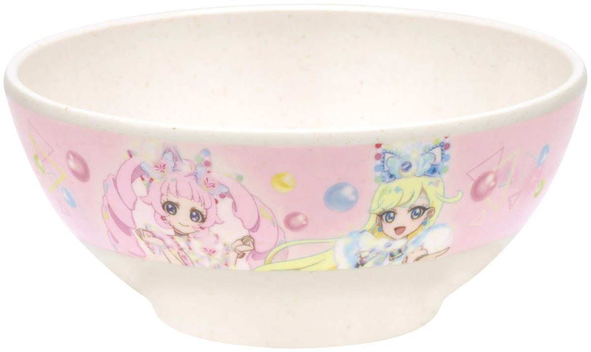 画像1: スケーター（Ｓｋａｔｅｒ） メラミン 茶碗 バンブーファイバー ２１０ｍｌ 食洗機対応 ひみつのアイプリ 女の子 Ｍ３２Ｂ?Ａ (1)