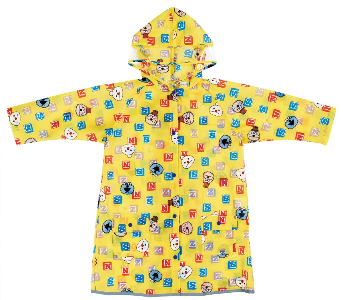 画像1: スケーター（Ｓｋａｔｅｒ） レインコート キッズ 子供用 ランドセル リュックを背負ったまま脱着できる 適応身長 １１０?１２５ｃｍ パペットスンスン ＲＡＣＯ１Ｍ?Ａ (1)