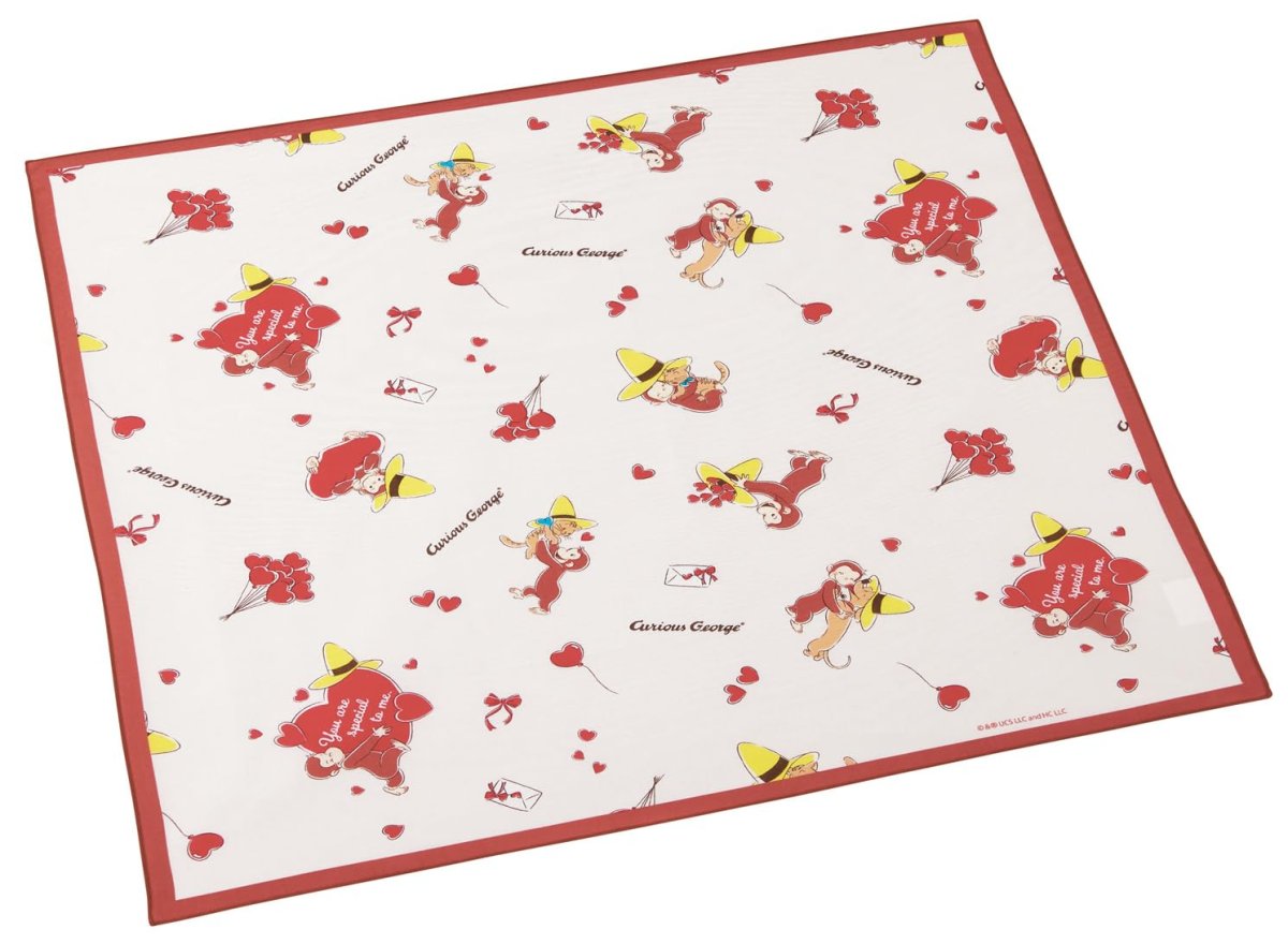 画像1: スケーター（Ｓｋａｔｅｒ） お弁当 ランチクロス 大判サイズ ５２×５２ｃｍ 日本製 おさるのジョージ ８５ｔｈ ＫＢ５６?Ａ (1)