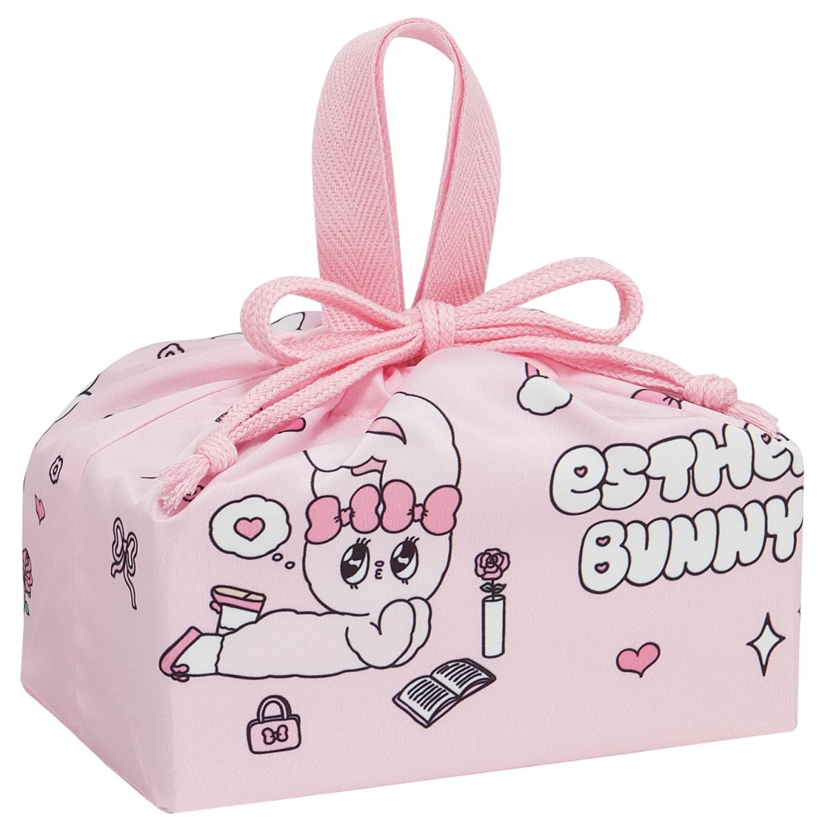 画像1: スケーター（Ｓｋａｔｅｒ） 子供用 お弁当 ランチ巾着 巾着 袋 日本製 エスターバニー 女の子 ＫＢ７ＳＮ?Ａ (1)