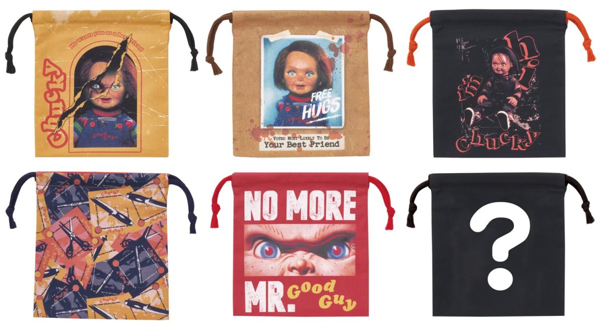 画像1: スケーター（Ｓｋａｔｅｒ） ランチ巾着 お弁当袋 Ｍサイズ ６枚入 全６種類 ブラインドボックス 幅１５．５×高１７ｃｍ 日本製 ＣＨＵＣＫＹ ＫＢＢ２１Ｂ?Ａ (1)