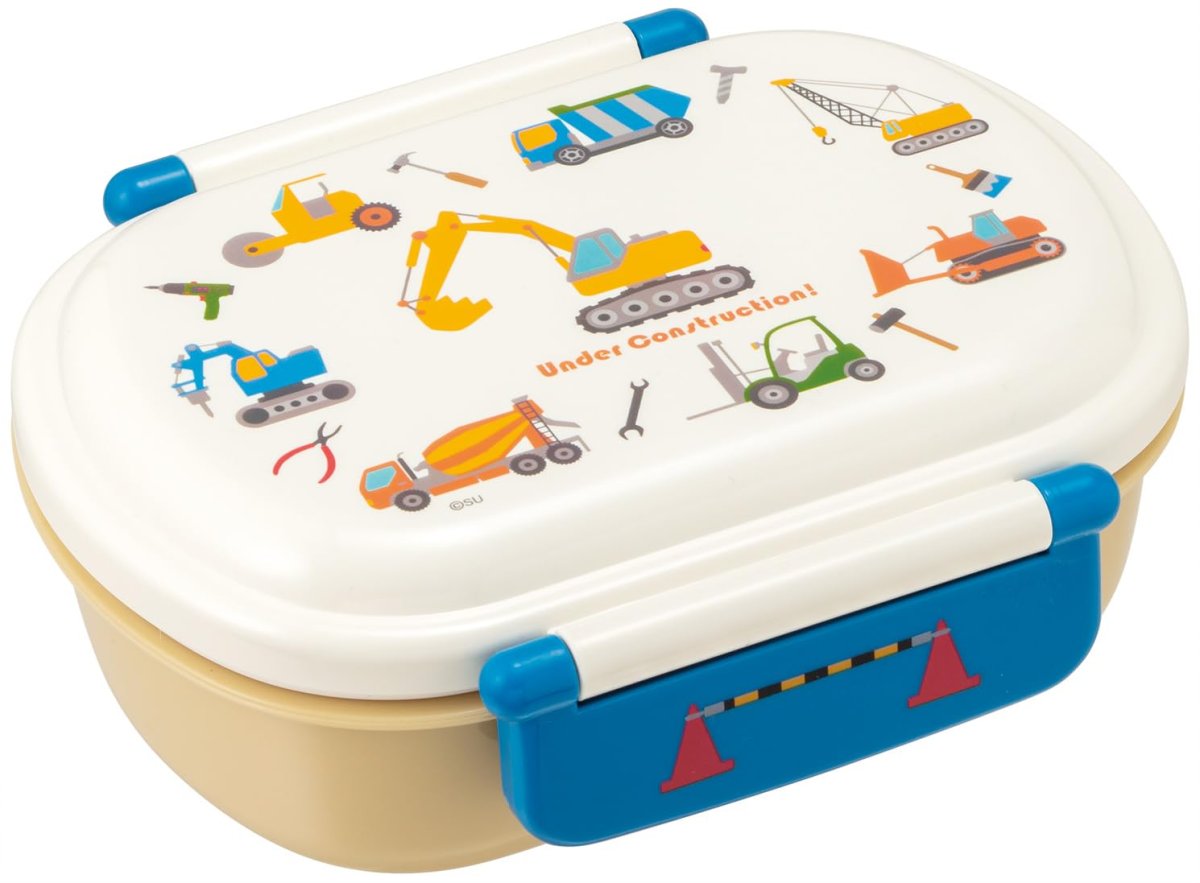 画像1: スケーター（Ｓｋａｔｅｒ） 子供用 弁当箱 ふわっと盛れる ランチボックス １段 ３６０ｍｌ 日本製 食洗機対応 レンジ対応 はたらくクルマ ＱＡＦ２ＢＡ?Ａ (1)