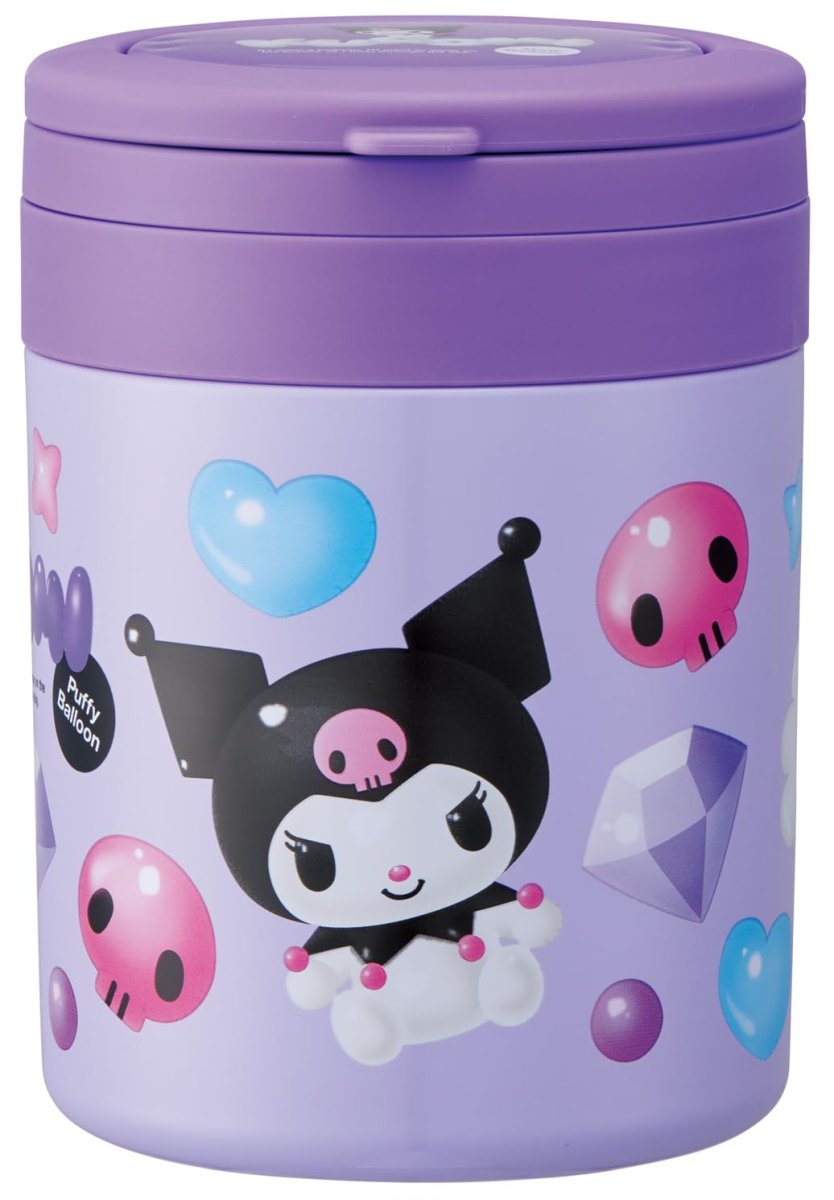 画像1: スケーター（Ｓｋａｔｅｒ） 保温 保冷 スープジャー 大容量 ５００ｍｌ 折りたたみハンドル付 サンリオ クロミ ぷっくりバルーン ＬＪＦＯ５?Ａ (1)