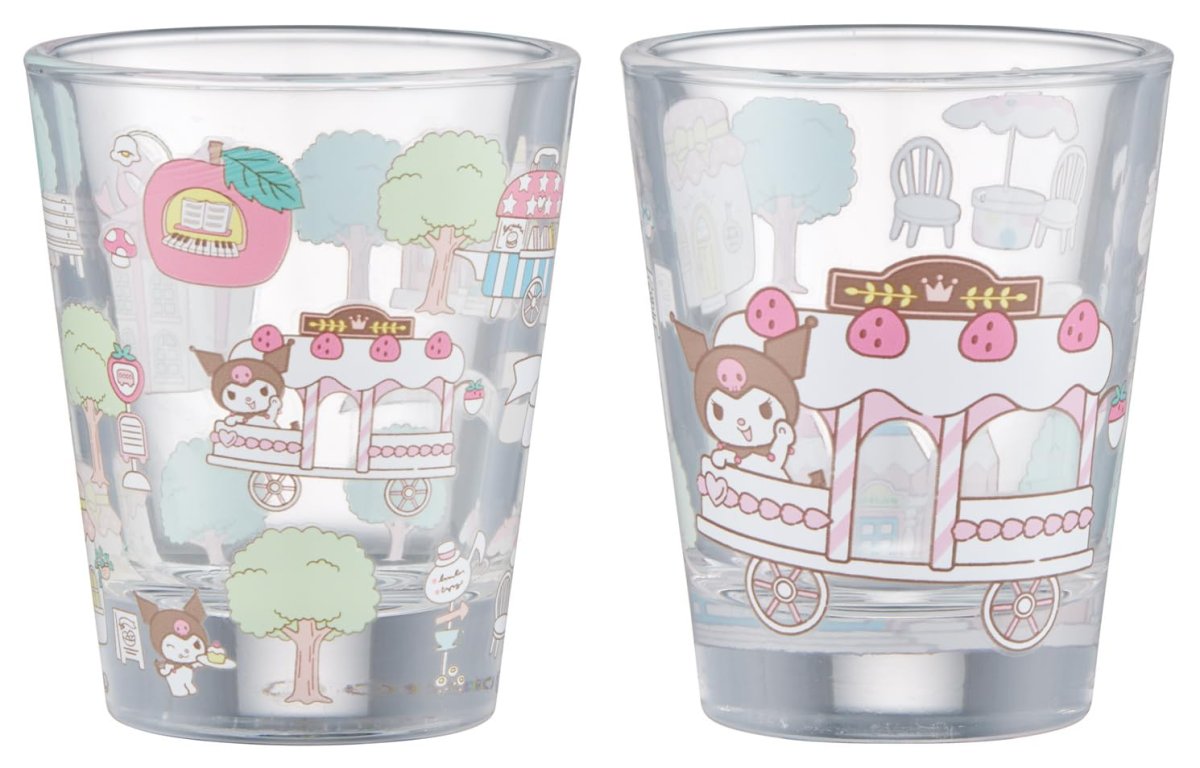画像1: スケーター（Ｓｋａｔｅｒ） ミニグラス コップ ５０ｍｌ ２個 セット サンリオ クロミ ＧＳＭＮ２?Ａ (1)