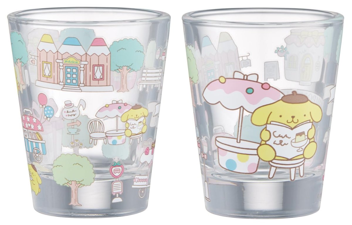 画像1: スケーター（Ｓｋａｔｅｒ） ミニグラス コップ ５０ｍｌ ２個 セット サンリオ ポムポムプリン ＧＳＭＮ２?Ａ (1)