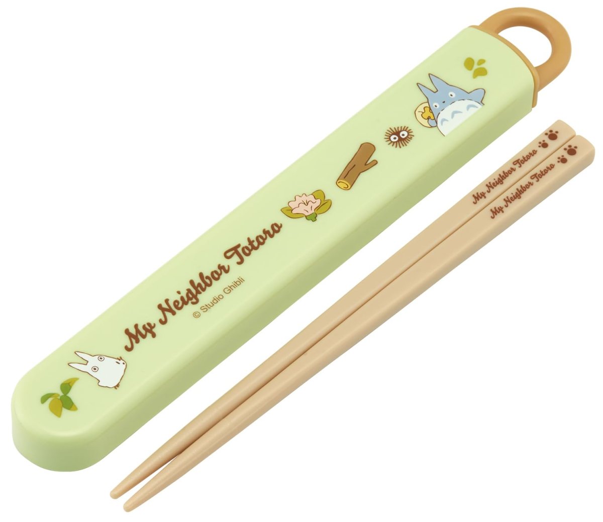 画像1: スケーター（Ｓｋａｔｅｒ） 箸 箸箱 セット 子供用 お弁当 １６．５ｃｍ 日本製 食洗機対応 スライド式 ジブリ となりのトトロ ネコバス 男の子 女の子 ＡＢＳ２ＡＭ?Ａ (1)