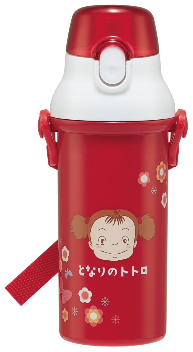 画像1: スケーター（ｓｋａｔｅｒ） 子供用 直飲み 水筒 プラスチック ４８０ｍｌ ワンプッシュ開閉 食洗機対応 日本製 ジブリ トトロ メイのお弁当 女の子 ＰＳＢ５ＳＡＮ?Ａ (1)