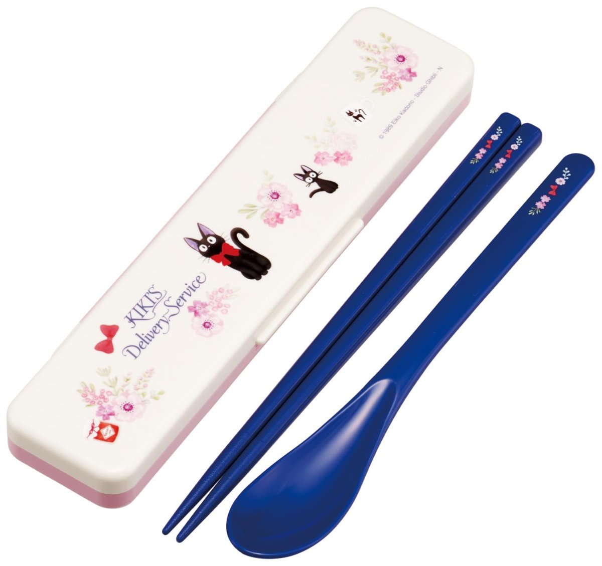 画像1: スケーター（Ｓｋａｔｅｒ） 箸 スプーン セット 弁当 大人用 コンビセット １８ｃｍ カチャカチャ鳴らない 日本製 ジブリ 魔女の宅急便 フレンチ ＣＣＳ３ＳＡ?Ａ (1)