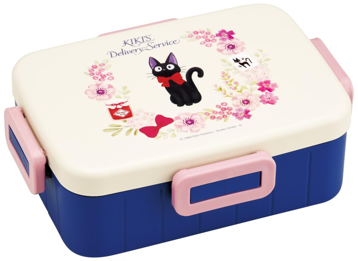 画像1: スケーター（Ｓｋａｔｅｒ） 大人用 弁当箱 ４点ロック ランチボックス １段 ６５０ｍｌ 食洗機対応 レンジ対応 日本製 ジブリ 魔女の宅急便 フレンチ ＹＺＦＬ７?Ａ (1)