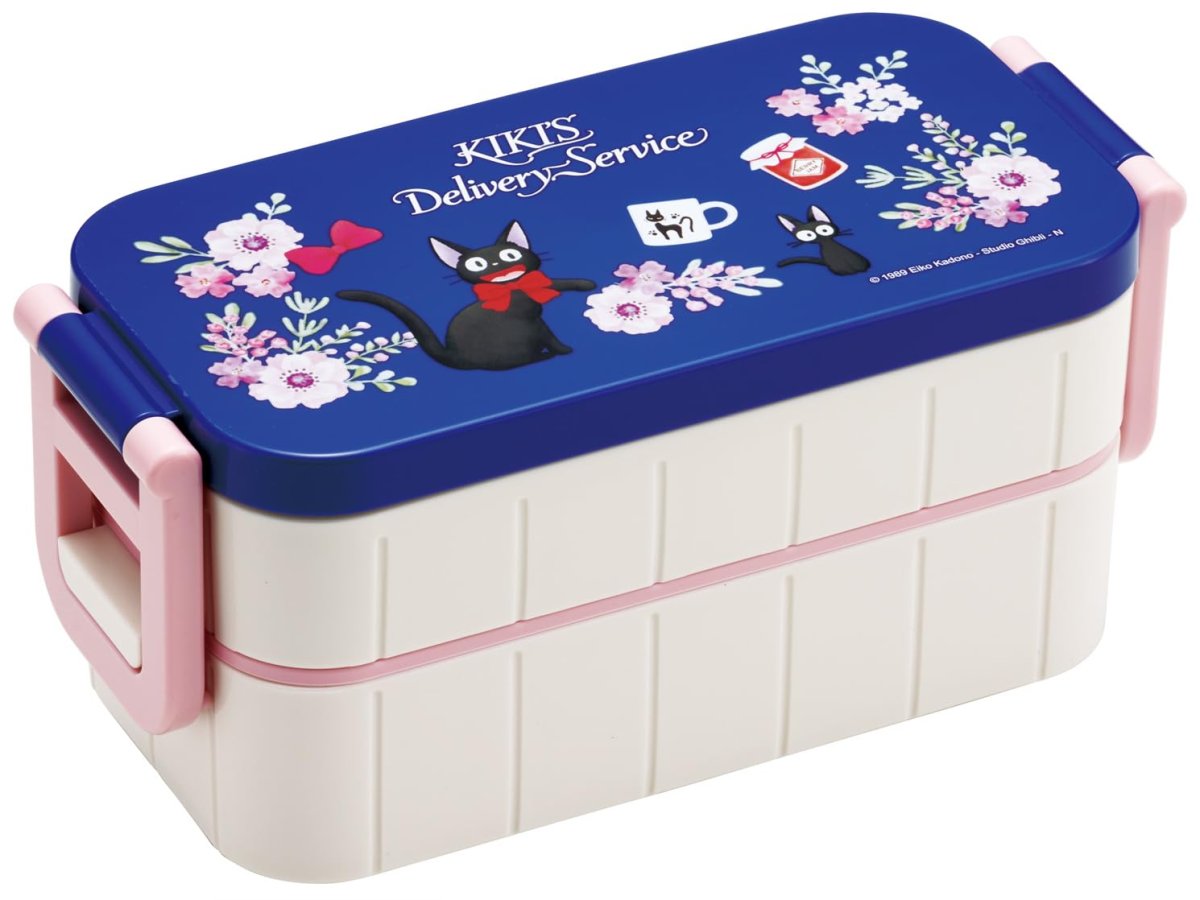 画像1: スケーター（Ｓｋａｔｅｒ） 弁当箱 ランチボックス ２段 ６００ｍｌ 日本製 ジブリ 魔女の宅急便 フレンチ ＹＺＷ３?Ａ (1)