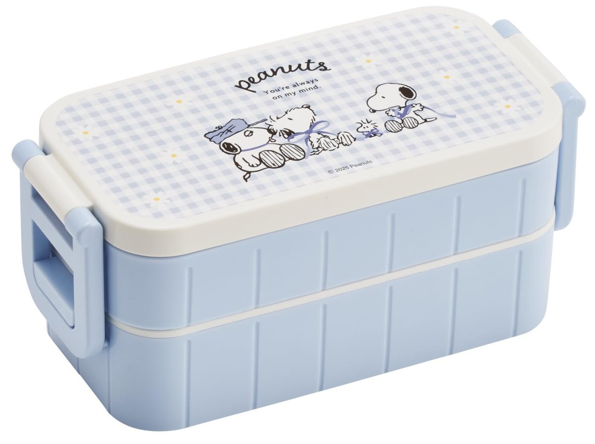 画像1: スケーター（Ｓｋａｔｅｒ） 弁当箱 ランチボックス ２段 ６００ｍｌ 日本製 スヌーピー ブルーリボン ＹＺＷ３?Ａ (1)