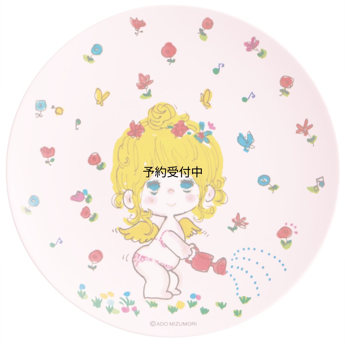 画像1: スケーター（Ｓｋａｔｅｒ） メラミン プレート ２０ｃｍ お皿 皿 水森亜土 ＭＰＬ２０Ｐ?Ａ (1)