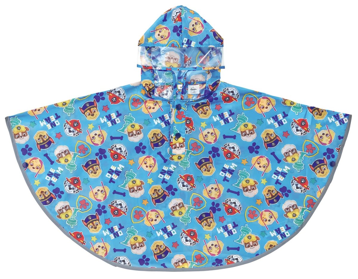 画像1: スケーター（Ｓｋａｔｅｒ） 子供用 レインポンチョ レインコート 適応身長 ８０?１００ｃｍ パウ・パトロール ｃｕｔｐａｐｅｒ 男の子 ＲＡＰＯ２?Ａ (1)