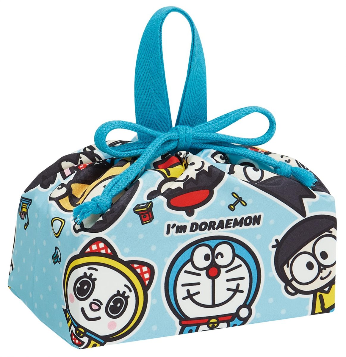 画像1: スケーター（Ｓｋａｔｅｒ） 子供用 お弁当 ランチ巾着 巾着 袋 日本製 サンリオ Ｉ?ｍ Ｄｏｒａｅｍｏｎ ドラえもん ＰＯＰ 男の子 女の子 ＫＢ７ＳＮ?Ａ (1)