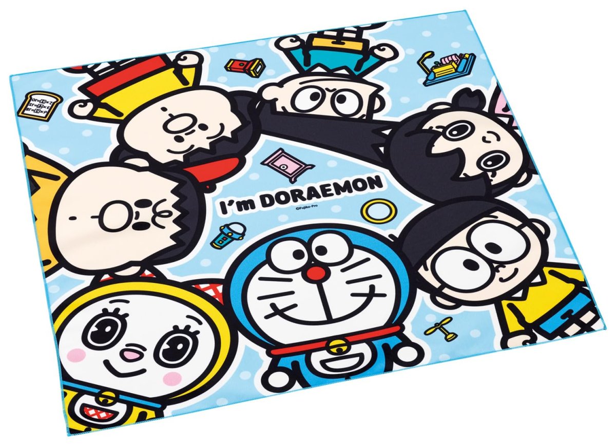 画像1: スケーター（Ｓｋａｔｅｒ） 子供用 お弁当 ランチクロス ４３×４３ｃｍ 日本製 サンリオ Ｉ?ｍ Ｄｏｒａｅｍｏｎ ドラえもん ＰＯＰ 男の子 女の子 ＫＢ４ＳＮ?Ａ (1)
