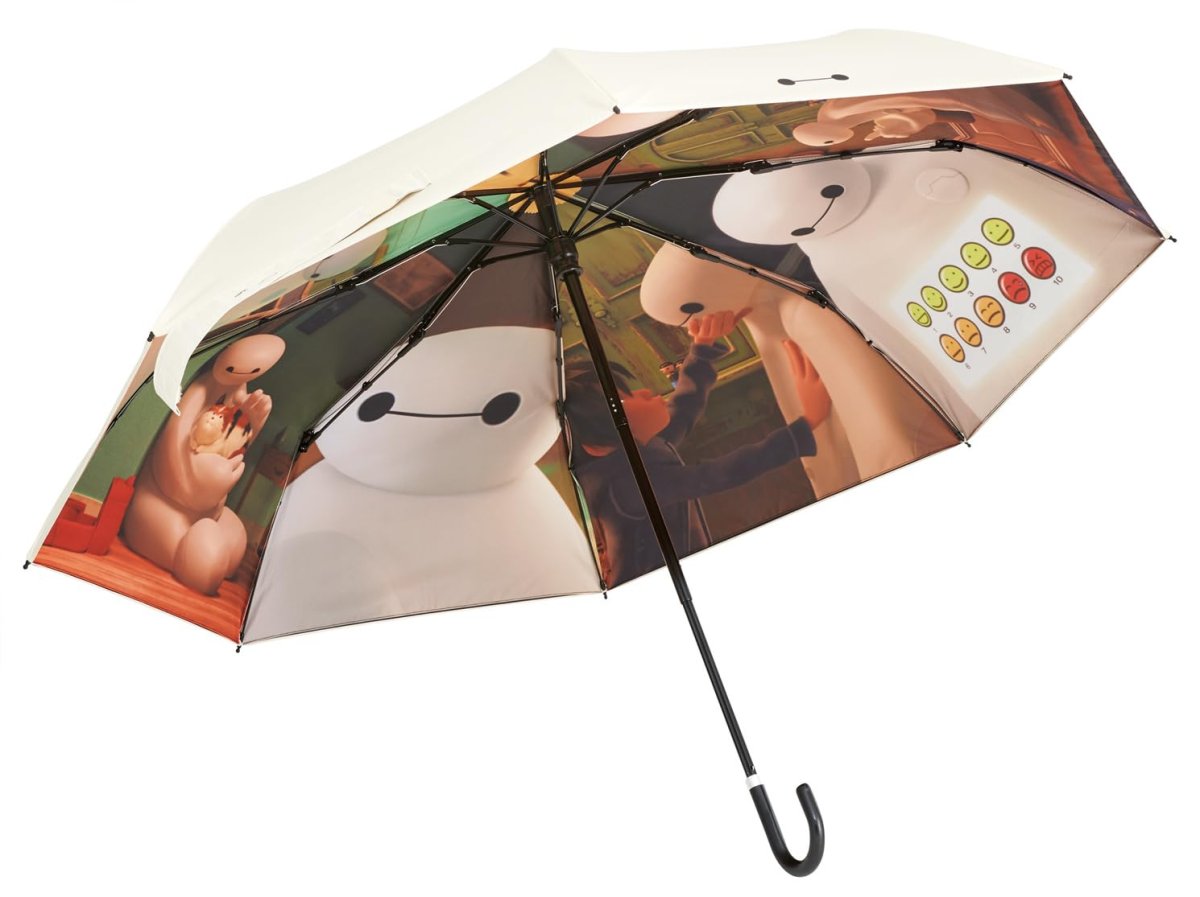 画像1: スケーター（Ｓｋａｔｅｒ） 傘 折りたたみ傘 晴雨兼用 両面印刷 遮光 遮熱 ＵＶカット ５５ｃｍ 収納袋付き ディズニー ベイマックス ファイナルフレーム ７３３４０?Ａ (1)