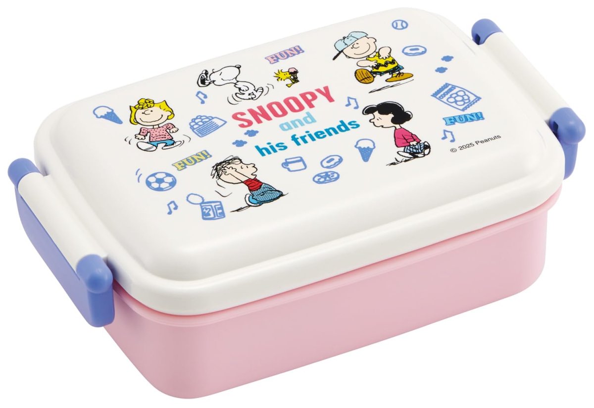 画像1: スケーター（Ｓｋａｔｅｒ） お弁当箱 子供用 ４５０ｍｌ ふわっと盛れるドーム型ふた ランチボックス １段 日本製 スヌーピー Ｆｕｎ Ｆｕｎ Ｆｒｉｅｎｄｓ 男の子 女の子 ＲＢＦ３ＡＮ?Ａ (1)