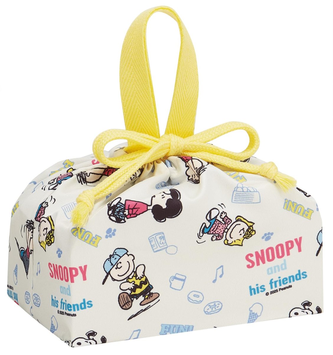 画像1: スケーター（Ｓｋａｔｅｒ） 子供用 お弁当 ランチ巾着 巾着 袋 日本製 スヌーピー Ｆｕｎ Ｆｕｎ Ｆｒｉｅｎｄｓ 男の子 女の子 ＫＢ７ＳＮ?Ａ (1)