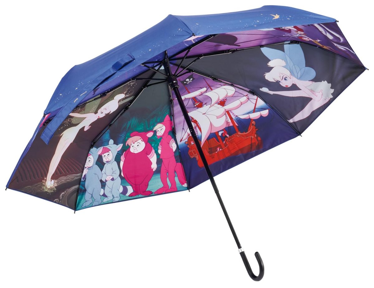 画像1: スケーター（Ｓｋａｔｅｒ） 傘 折りたたみ傘 晴雨兼用 両面印刷 遮光 遮熱 ＵＶカット ５５ｃｍ 収納袋付き ディズニー ピーターパン ファイナルフレーム ＵＢＯＴＢＰ５５?Ａ (1)