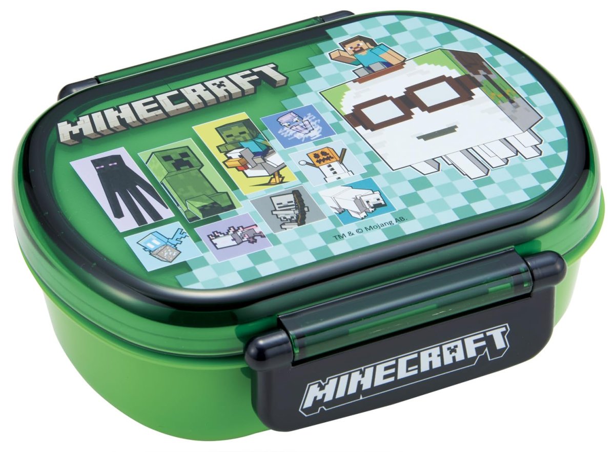 画像1: スケーター（Ｓｋａｔｅｒ） 弁当箱 ランチボックス ３６０ｍｌ 保冷剤付 マインクラフト Ｍｉｎｅｃｒａｆｔ ２６ 男の子 ＱＡ２ＢＮＩＣ?Ａ (1)