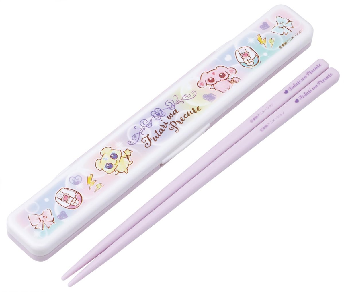 画像1: スケーター（Ｓｋａｔｅｒ） 箸 箸箱 セット １８ｃｍ 大人用 日本製 ふたりはプリキュア 水彩 ＡＢＣ３?Ａ (1)