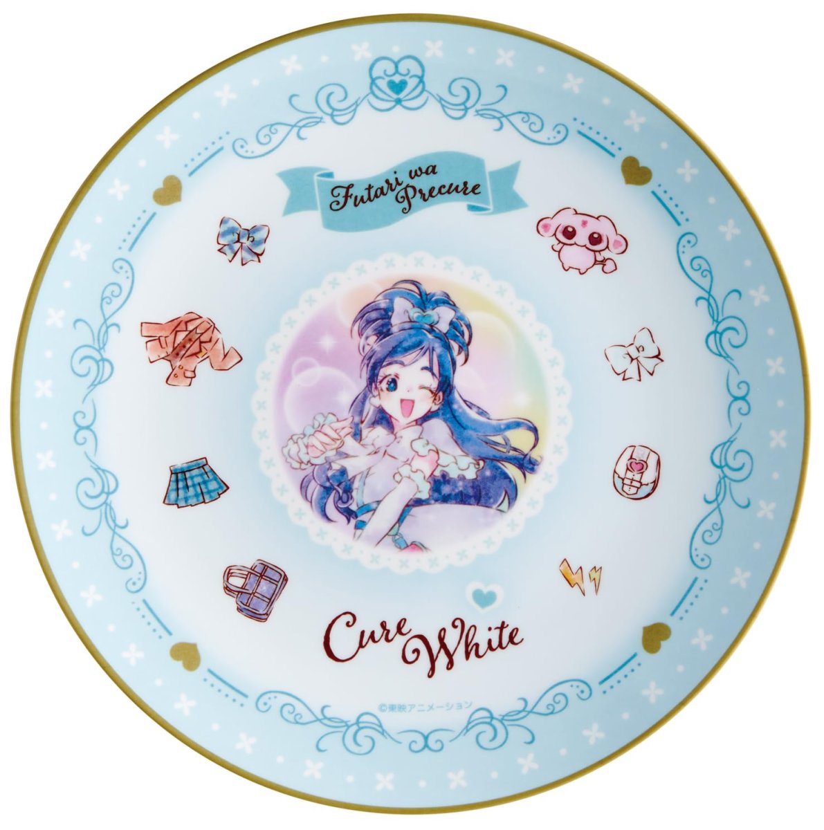 画像1: スケーター（Ｓｋａｔｅｒ） メラミン プレート ２０ｃｍ お皿 皿 ふたりはプリキュア 水彩 キュアホワイト 女の子 ＭＰＬ２０Ｐ?Ａ (1)