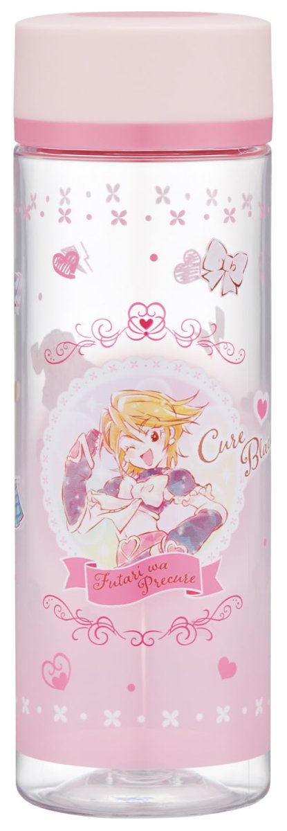 画像1: スケーター（Ｓｋａｔｅｒ） 直飲み ウォーターボトル ４００ｍｌ 水筒 ふたりはプリキュア 水彩 キュアブラック 女の子 ＰＤＣ４?Ａ (1)