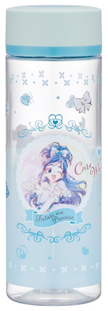 画像1: スケーター（Ｓｋａｔｅｒ） 直飲み ウォーターボトル ４００ｍｌ 水筒 ふたりはプリキュア 水彩 キュアホワイト 女の子 ＰＤＣ４?Ａ (1)