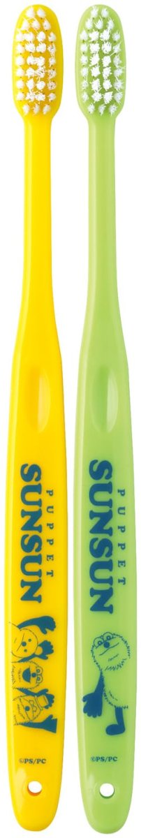 画像1: スケーター（Ｓｋａｔｅｒ） 歯ブラシ １８ｃｍ コンパクトヘッド ２本組 ふつう パペットスンスン ＴＢＮ１Ｗ?Ａ (1)