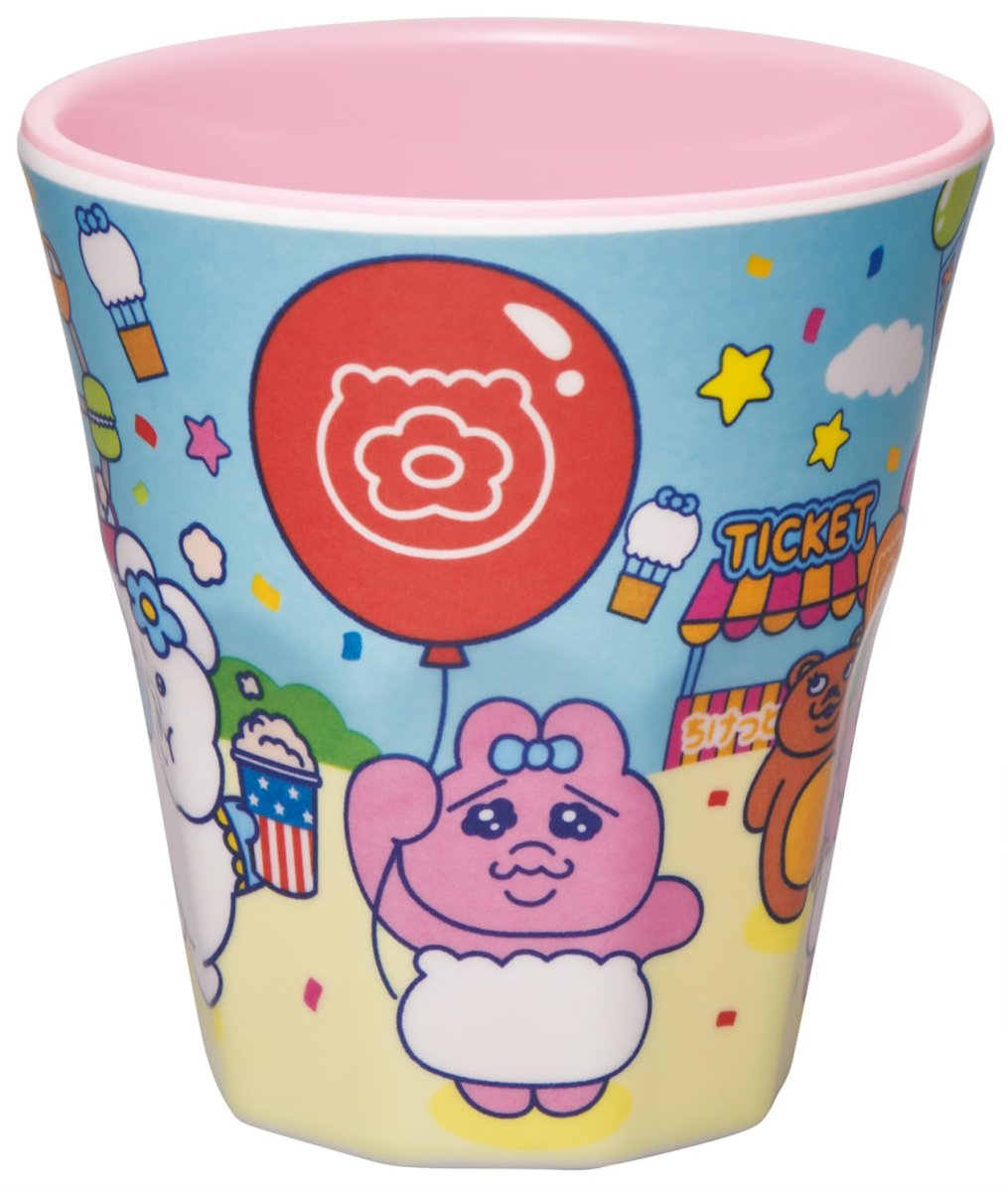 画像1: スケーター（Ｓｋａｔｅｒ） 子供用 メラミン タンブラー ２７０ｍｌ おぱんちゅうさぎ レトロ遊園地 んぽちゃむ 女の子 ＭＴＢ２?Ａ (1)