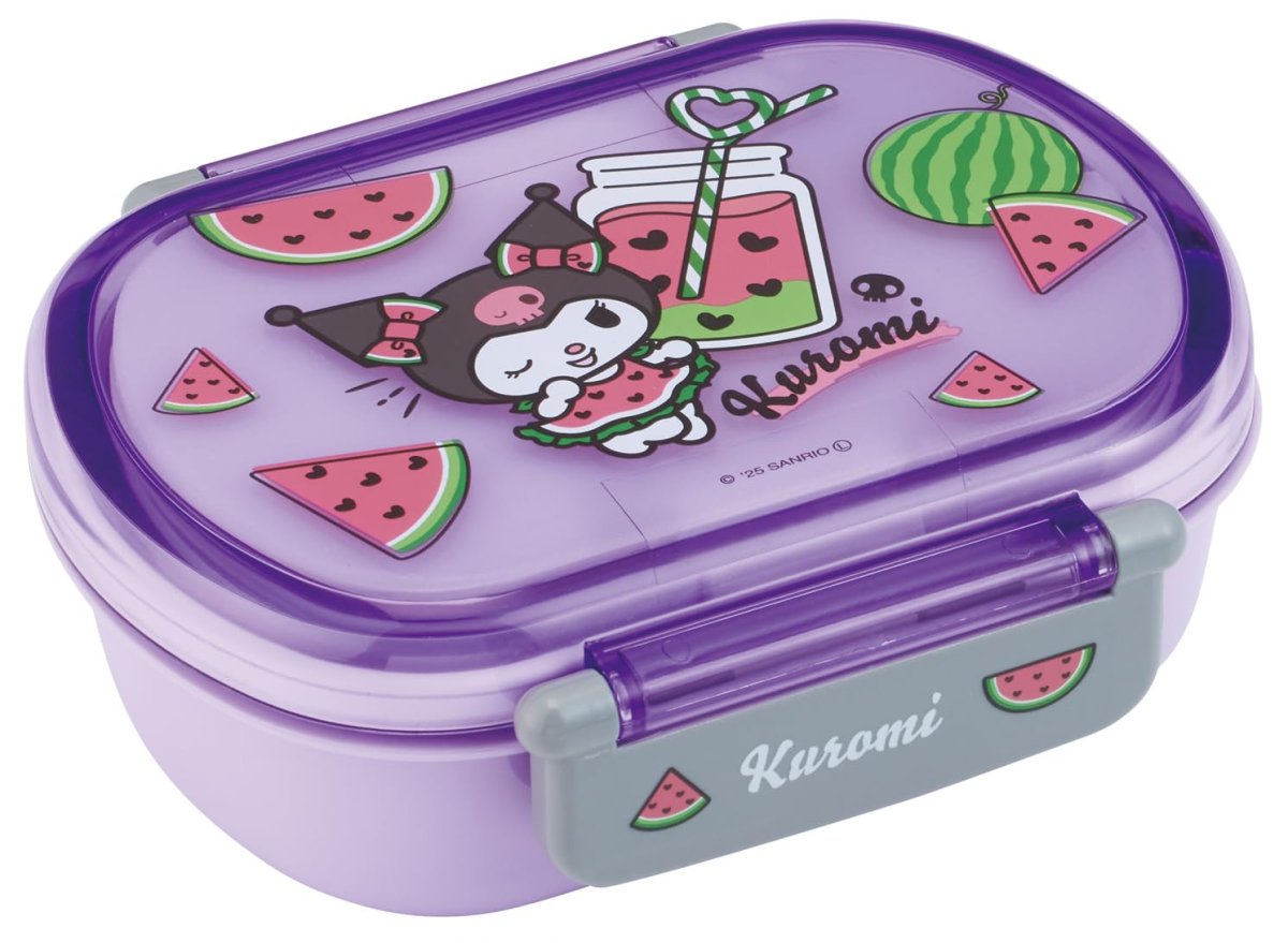 画像1: スケーター（Ｓｋａｔｅｒ） 弁当箱 ランチボックス ３６０ｍｌ 保冷剤付 サンリオ クロミ スイカマニア 女の子 ＱＡ２ＢＮＩＣ?Ａ (1)