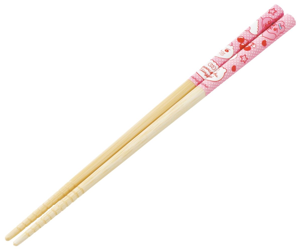 画像1: スケーター（Ｓｋａｔｅｒ） 箸 竹箸 ２１ｃｍ すべり止め加工 食洗機対応 日本製 おぱんちゅうさぎ ＡＮＴ４Ｊ?Ａ (1)