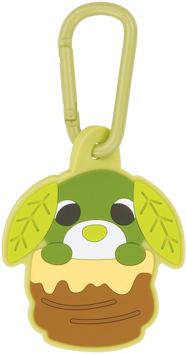 画像1: スケーター（Ｓｋａｔｅｒ） ラバーマスコット付き カラビナ お茶犬 リョク ＺＥＬＫ１?Ａ (1)