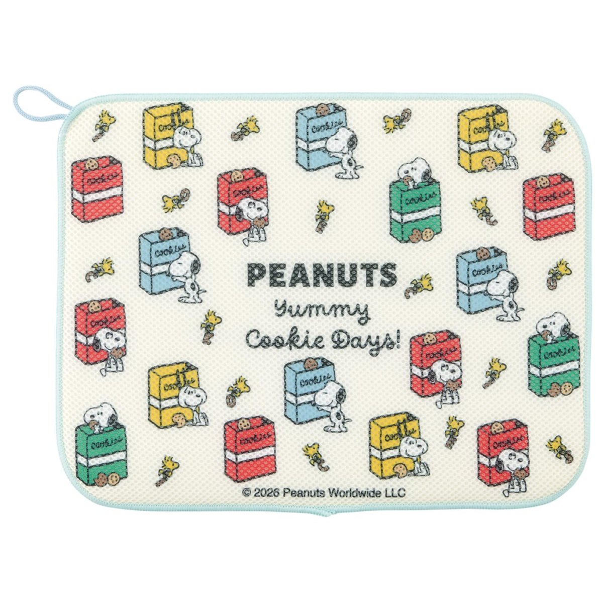 画像1: スケーター（Ｓｋａｔｅｒ） 水切り 水切りマット 食器水切り ３１×４１ｃｍ スヌーピー クッキー ＫＭ１?Ａ (1)