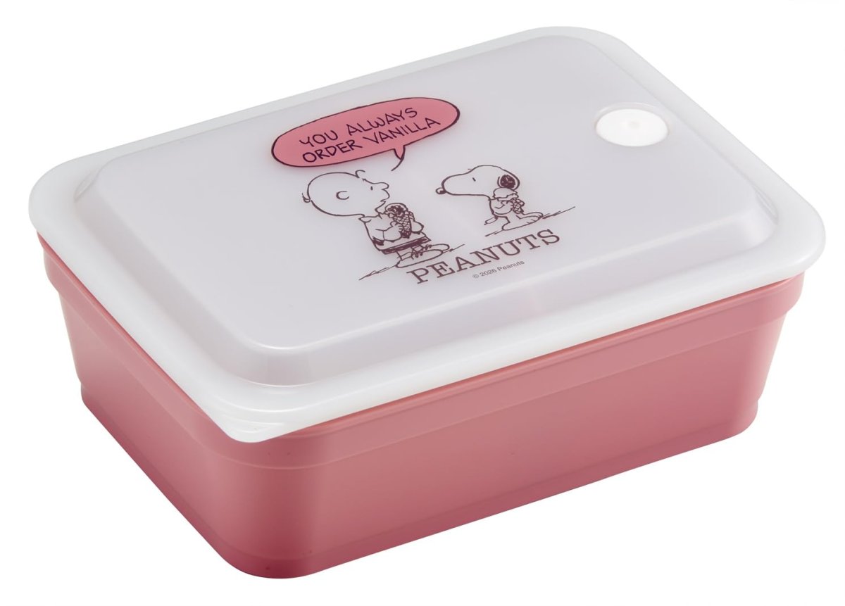 画像1: スケーター（ｓｋａｔｅｒ） 弁当箱 抗菌 ふわっと盛れる ランチボックス １段 ６００ｍｌ パッキン一体型 エアーバルブ付 スヌーピー スモーキーパステル ＰＡＳ６ＡＧ?Ａ (1)