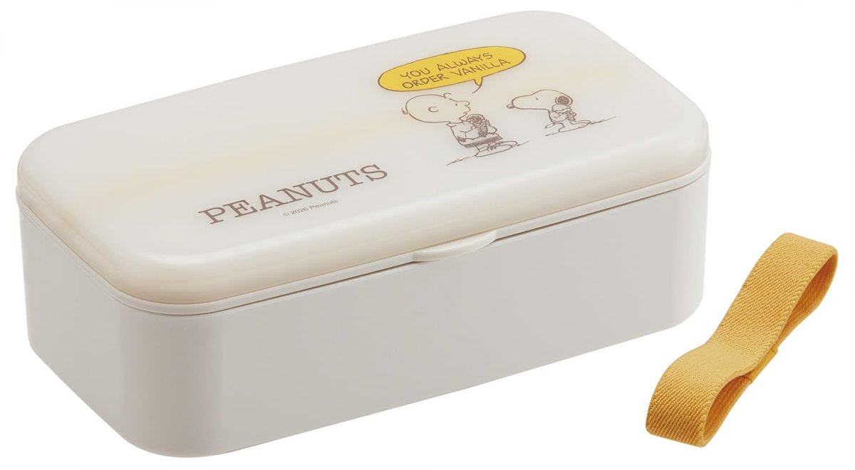 画像1: スケーター（Ｓｋａｔｅｒ） 弁当箱 バイオマス ランチボックス １段 ６００ｍｌ 箸付 食洗機対応 レンジ対応 日本製 スヌーピー スモーキーパステル イエロー ＰＬＢ６ＨＢ?Ａ (1)