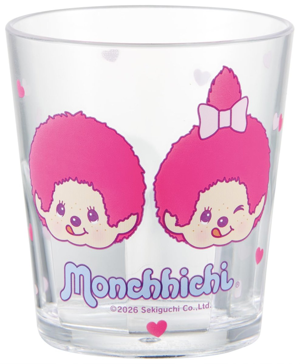 画像1: スケーター（Ｓｋａｔｅｒ） コップ ２８０ｍｌ プラスチック アクリル 食洗機対応 日本製 モンチッチ ＣＯＬＯＲＳ ピンク ＫＳＡ４Ｊ?Ａ (1)