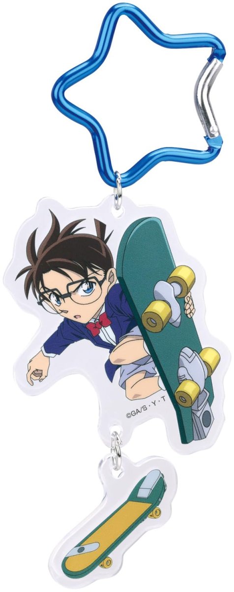 画像1: スケーター（Ｓｋａｔｅｒ） カラビナ付 アクリル キーホルダー アクキー 名探偵コナン 江戸川コナン ＺＣＡＫＨ１?Ａ (1)