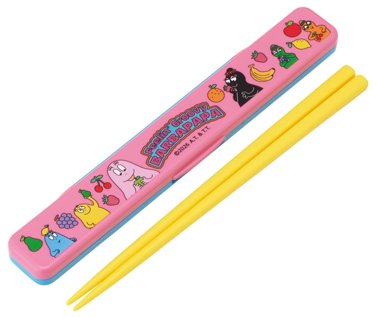 画像1: スケーター（Ｓｋａｔｅｒ） 箸 箸箱 セット １８ｃｍ 大人用 日本製 バーバパパ ＡＢＣ３?Ａ (1)