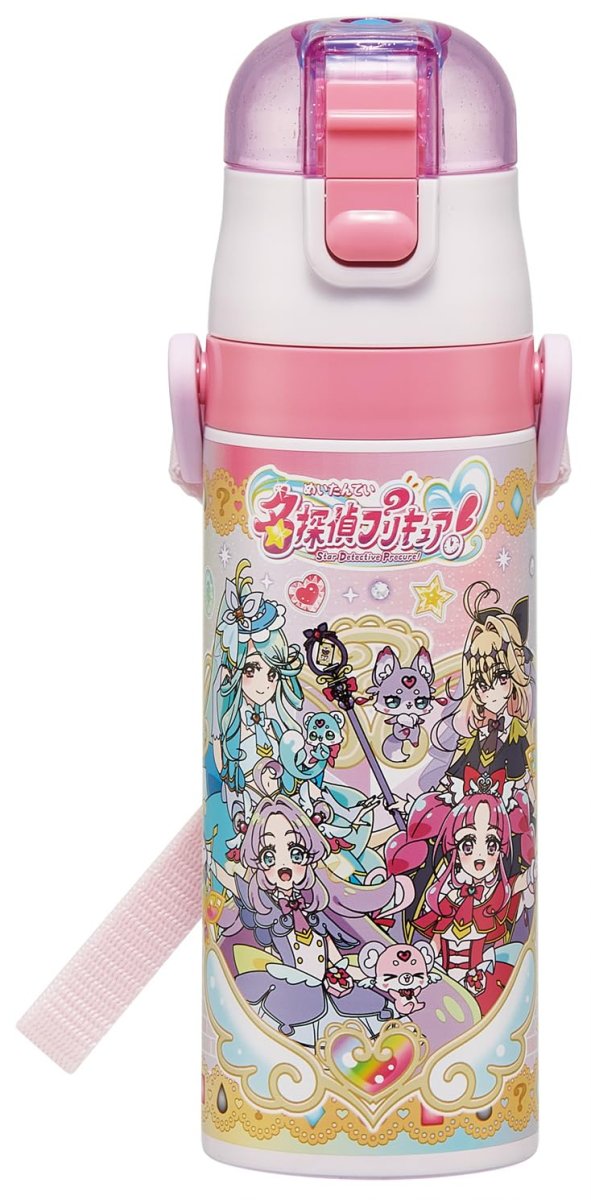 画像1: スケーター（Ｓｋａｔｅｒ） 水筒 子供用 直飲み ４７０ｍｌ 名探偵プリキュア！ 女の子 保冷専用 ステンレス 軽量タイプ ｗａｔｅｒｂｏｔｔｌｅ スポーツボトル キッズ こども 水瓶 ＳＤＣ４?Ａ (1)