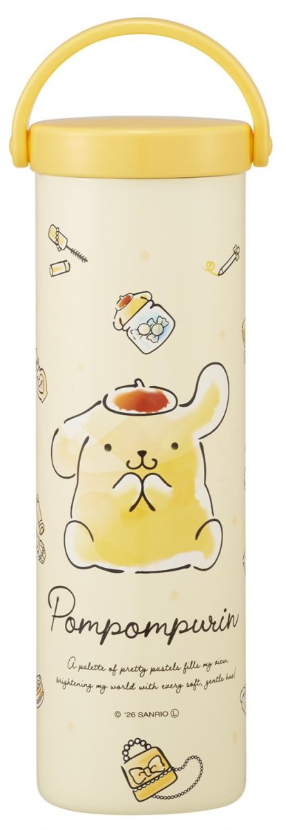 画像1: スケーター（Ｓｋａｔｅｒ） 氷のう シリコーン ケース付き 保冷 真空断熱二重構造サンリオ ポムポムプリン 水彩コスメ ＳＴＩＢ２?Ａ (1)