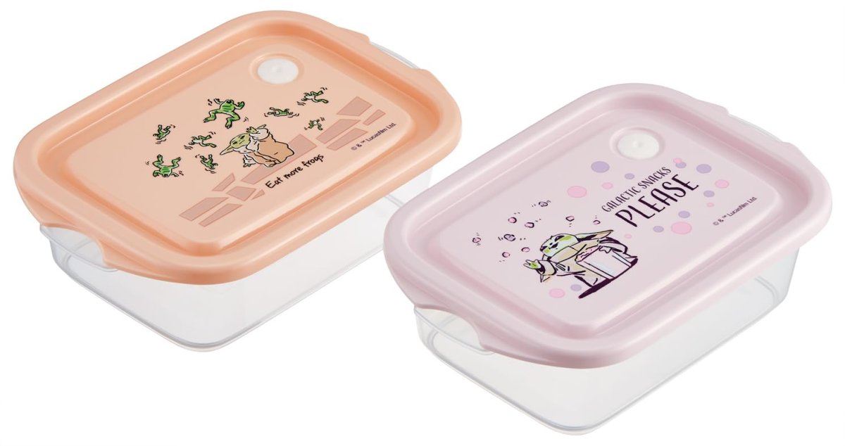 画像1: スケーター（Ｓｋａｔｅｒ） シール容器 ５００ｍｌ 日本製 ２個 セット ディズニー ＳＴＡＲ ＷＡＲＳ マンダロリアン・アンド・グローグー ＦＣＮ２Ｗ?Ａ (1)