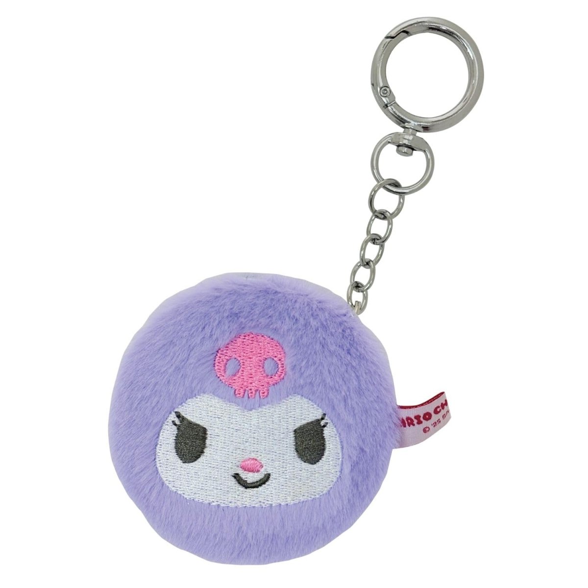 画像1: サンリオキャラクターズ ゆるもふダブルコンパクトミラーキーチェーン KU (1)