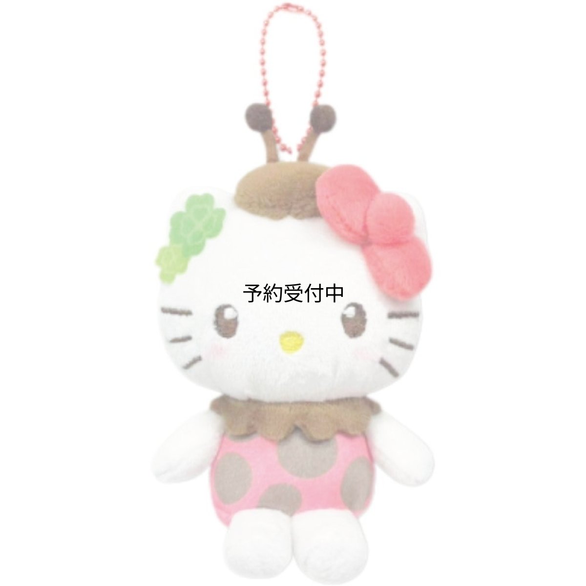 画像1: 畑山商事 サンリオ ミニマスコット ちいさないきもの ハローキティ てんとう虫 ぬいぐるみマスコット ボールチェーン付き キーホルダー キャラクターぬいぐるみ 約全長１０ｃｍ ６３２０３８６０ (1)
