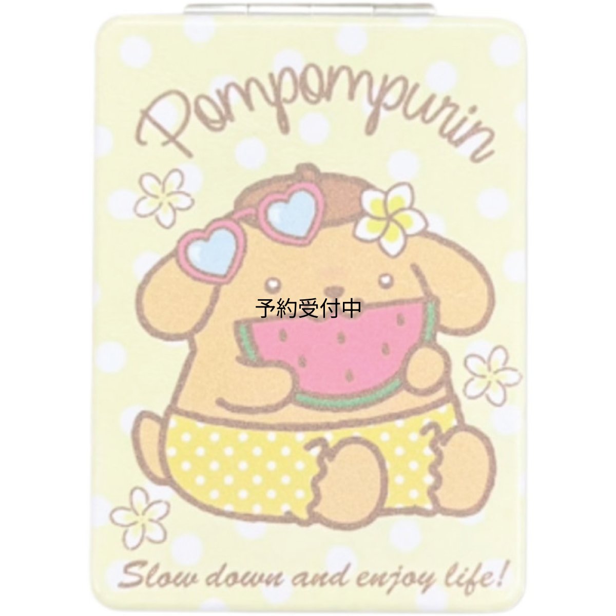 画像1: 畑山商事 サンリオ 折りたたみミラー ギャル４ ポムポムプリン コンパクトミラー 拡大鏡付き ２面鏡 手鏡 折り畳み 鏡 メイク用ミラー レディース かわいい キャラクター 持ち運び 約Ｈ８．５×Ｗ６ｃｍ ３４２０３９３４ (1)