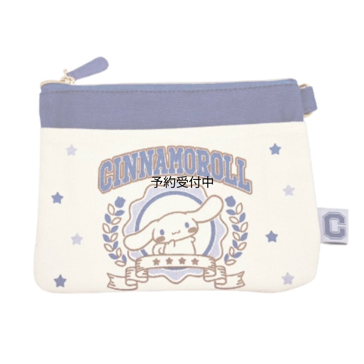 画像1: 畑山商事 ｓａｎｒｉｏ サンリオ 帆布フラットポーチ シナモンロール 約Ｈ１５０ｘＷ２００ｘＤ３０ｍｍ ６４２０３９７５ (1)